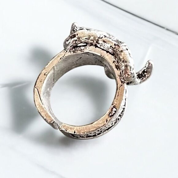 NIB Silver Ram Skull ring, Goat Skull ring, Buffalo Skull, Sheep Skull ring, Vin - Picture 5 of 9